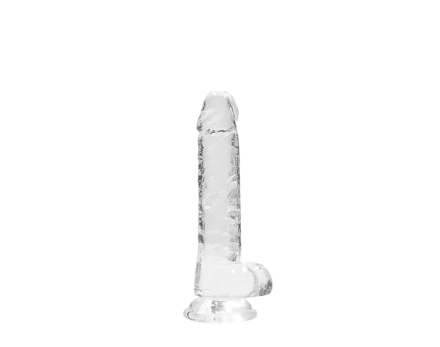 REALROCK - átlátszó élethű dildó - átlátszó (17cm)