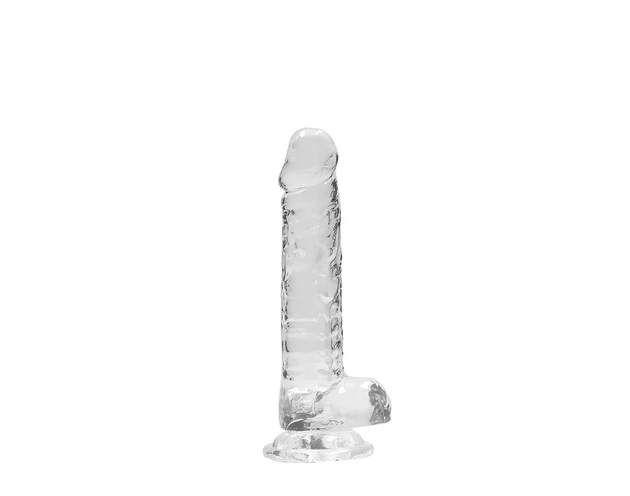 REALROCK - átlátszó élethű dildó - átlátszó (17cm)