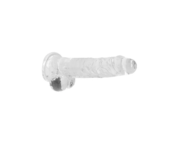 REALROCK - átlátszó élethű dildó - átlátszó (19cm)