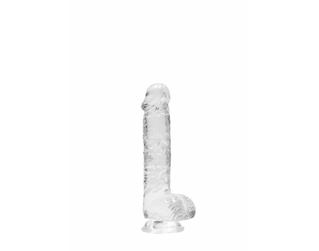 REALROCK - átlátszó élethű dildó - átlátszó (15cm)