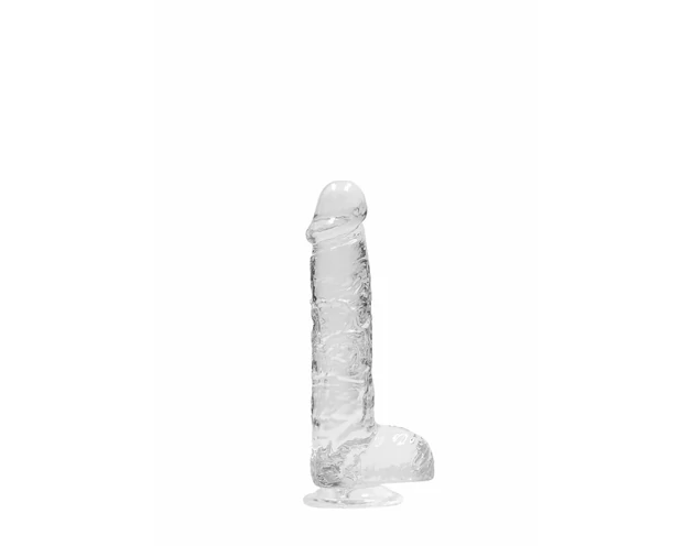 REALROCK - átlátszó élethű dildó - átlátszó (15cm)
