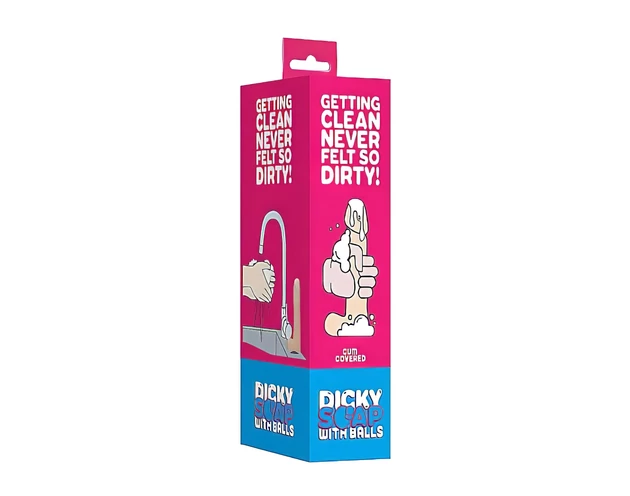 Dicky Cum - szappan pénisz herékkel -natúr (250g)