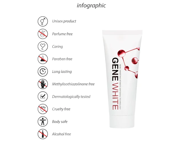 Pharmquests Gene White - bőrfehérítő krém (100ml)