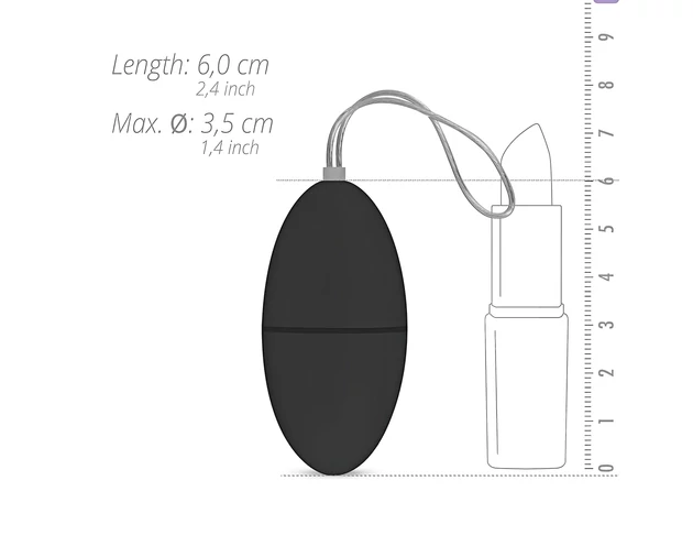 Easytoys - 7 ritmusú rádiós vibrációs tojás (fekete)