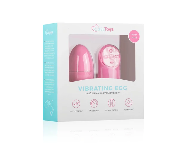 Easytoys - 7 ritmusú rádiós vibrációs tojás (pink)