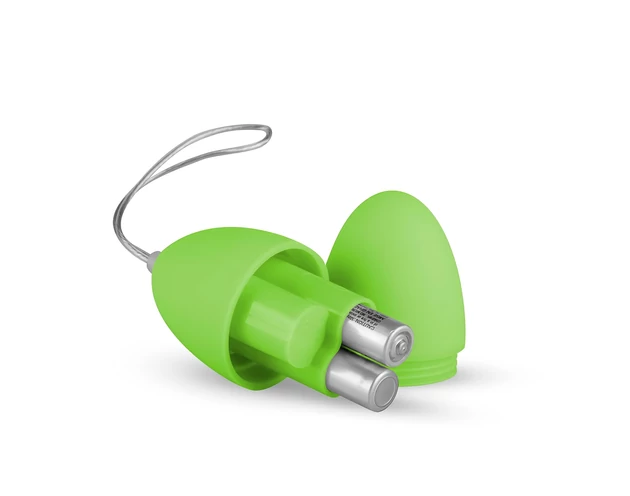 Easytoys - 7 ritmusú rádiós vibrációs tojás (zöld)