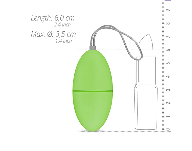 Easytoys - 7 ritmusú rádiós vibrációs tojás (zöld)
