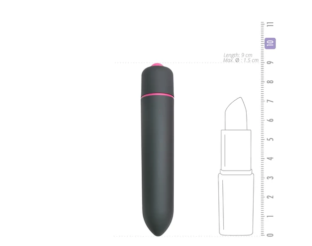 Easytoys Bullet - vízálló rúdvibrátor (fekete)