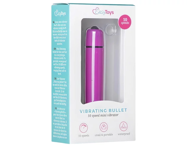Easytoys Bullet - vízálló rúdvibrátor (lila)