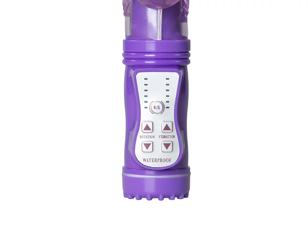 Easytoys Butterfly - forgó-lökő vibrátor (lila)