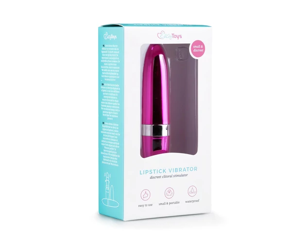 Easytoys Lipstick - vízálló rúzs vibrátor (pink)