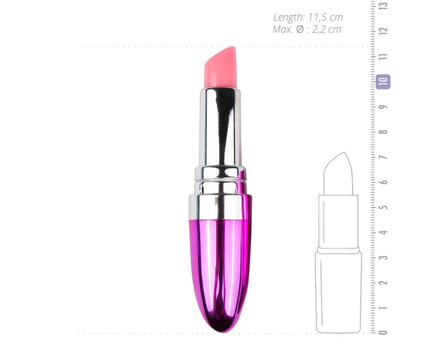 Easytoys Lipstick - vízálló rúzs vibrátor (pink)
