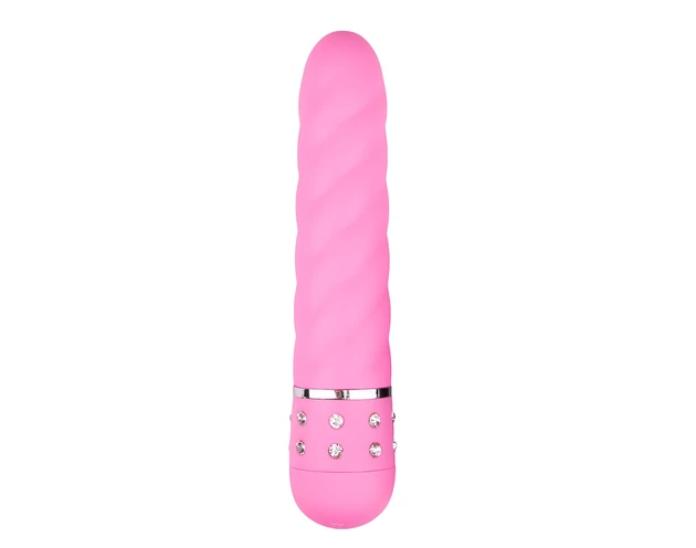 Easytoys Diamond - csavart rúd vibrátor (pink)