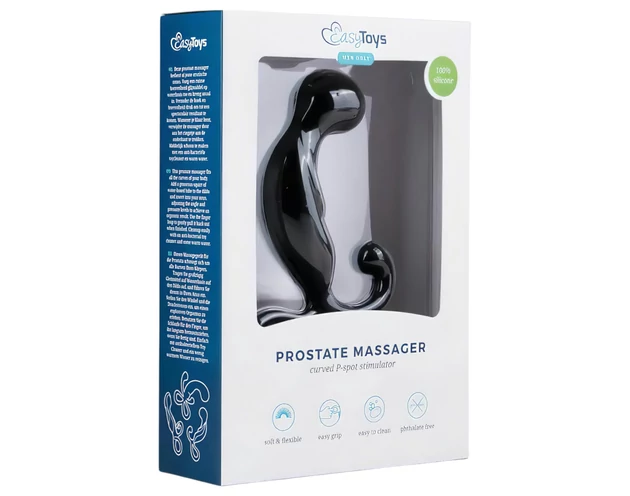 EasyToys Prostate Massager - prosztata dildó (fekete)