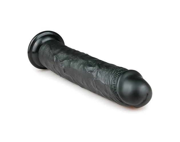 Easytoys - tapadókorongos extra nagy dildó (28,5cm) - fekete