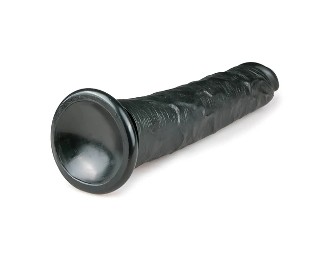 Easytoys - tapadókorongos extra nagy dildó (28,5cm) - fekete