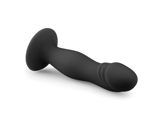 Easytoys - makkos, tapadókorongos dildó (fekete)