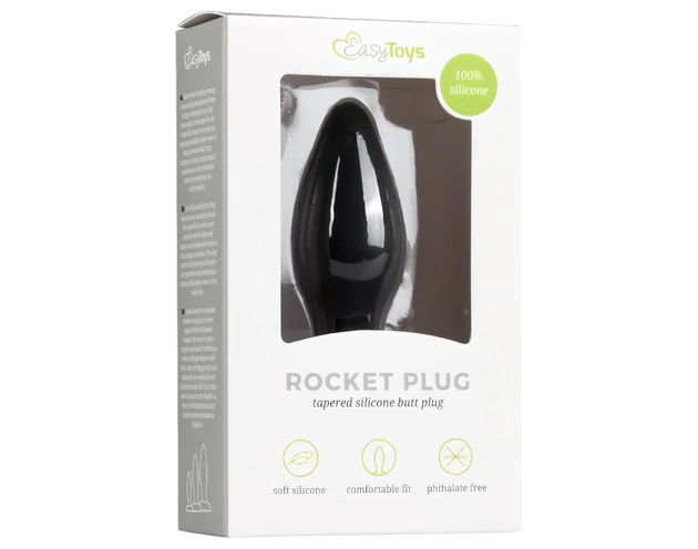 Easytoys - szilikon anál plug - kicsi (fekete)