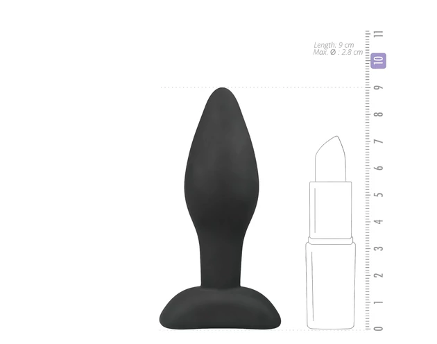 Easytoys - szilikon anál plug - kicsi (fekete)
