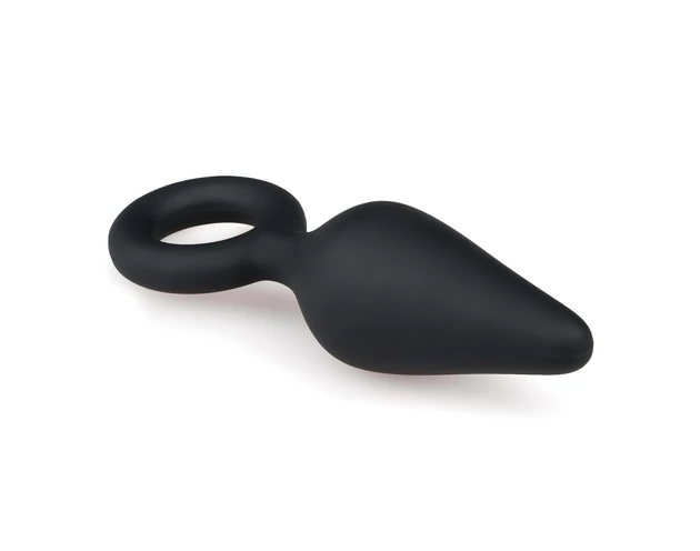 Easytoys Pointy Plug S - anál plug (fekete) - kicsi