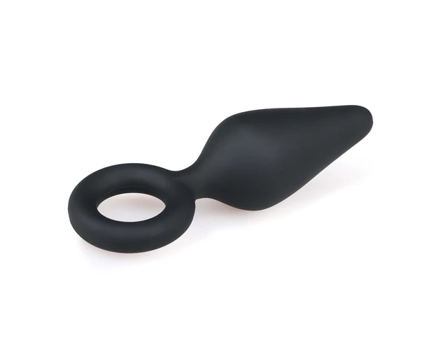 Easytoys Pointy Plug S - anál plug (fekete) - kicsi