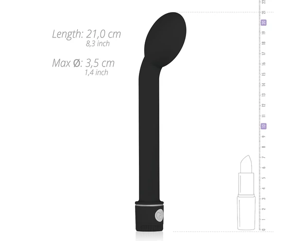 Easytoys Slim - G-pont vibrátor (fekete)