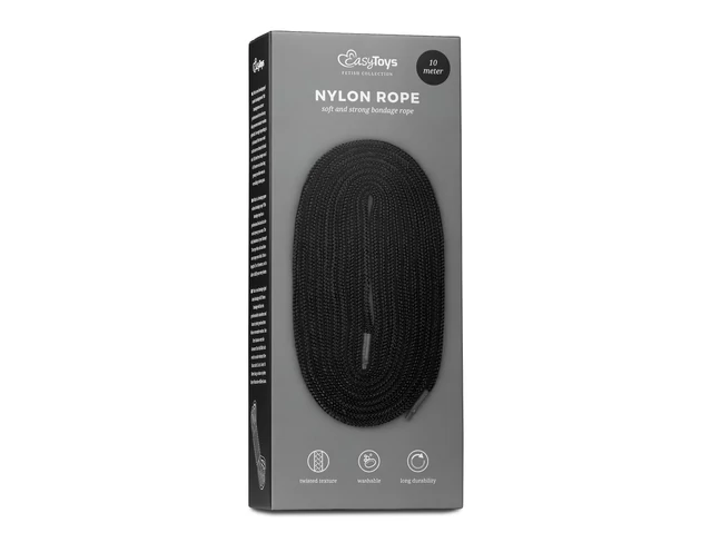 Easytoys Rope - bondage kötél (10m) - fekete