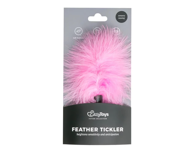 Easytoys Mini - valódi toll cirógató (pink)