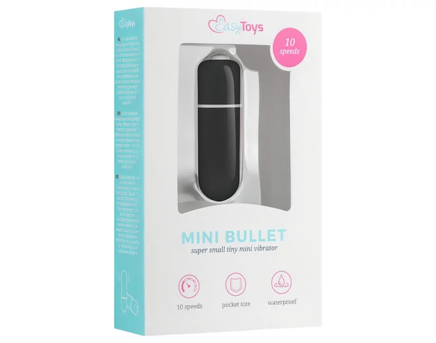 Easytoys - mini rúd vibrátor (fekete)