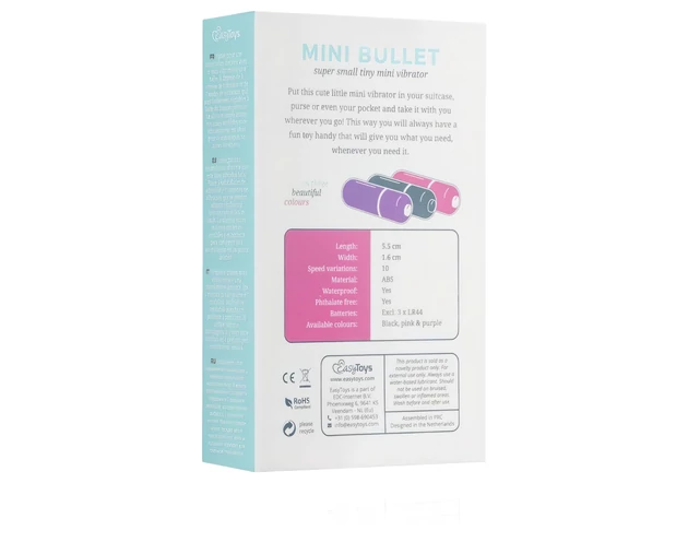 Easytoys - mini rúd vibrátor (fekete)