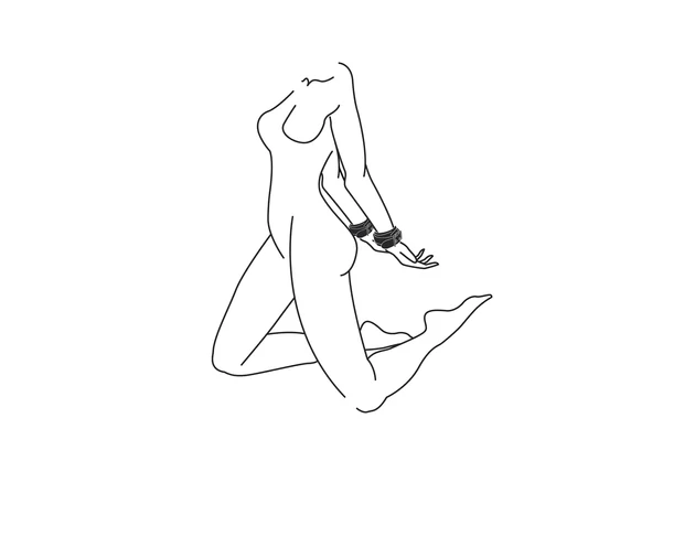 Easytoys - műbőr bilincs (fekete)