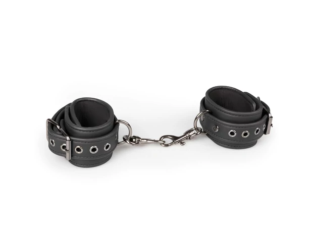 Easytoys - műbőr bilincs (fekete)