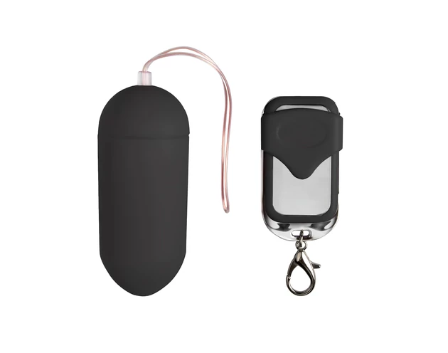 Easytoys - távirányítós vibrációs tojás (fekete)