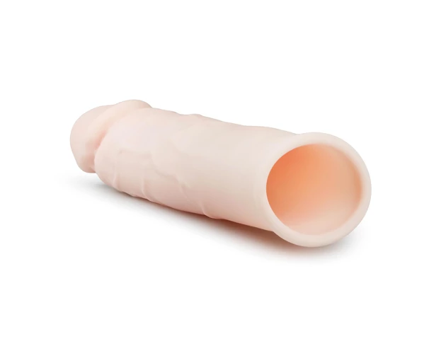 Flesh - hosszabbító péniszköpeny (natúr) - 18cm