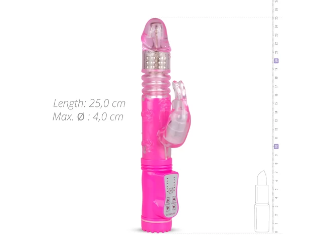 Easytoys Bunny - lökő vibrátor (pink)