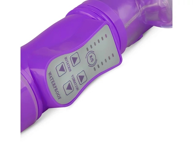 Easytoys Bunny - lökő-forgó vibrátor (lila)