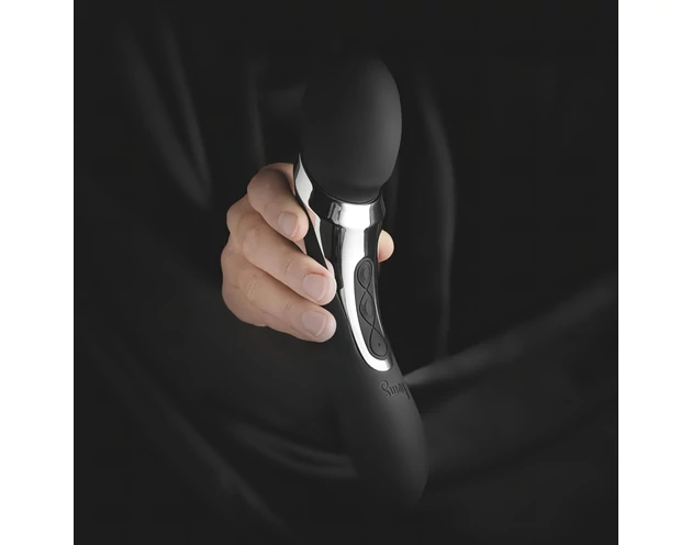 Sway No.1 Wand - akkus, 2in1 masszírozó vibrátor (fekete)