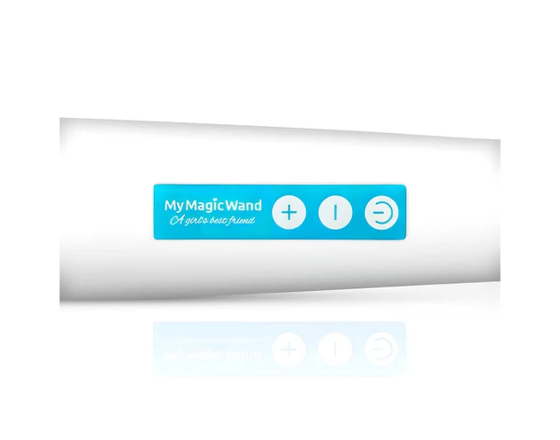 MyMagicWand - erős masszírozó vibrátor (fehér-kék)