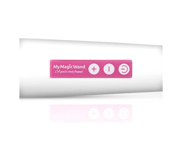 MyMagicWand - erős masszírozó vibrátor (fehér-pink)