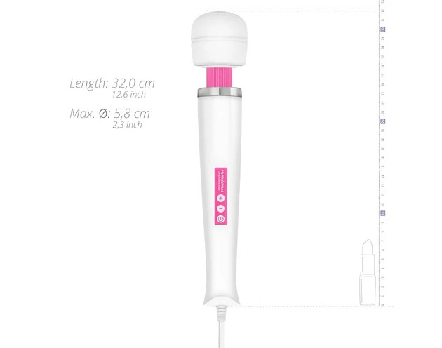 MyMagicWand - erős masszírozó vibrátor (fehér-pink)