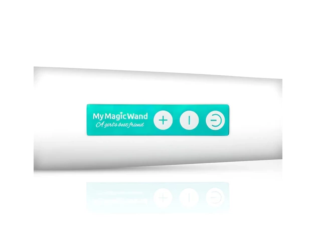 MyMagicWand - erős masszírozó vibrátor (fehér-türkiz)