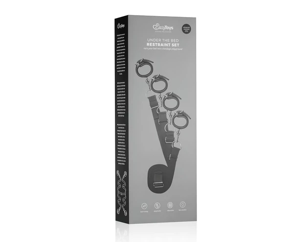 Easytoys - ágyhoz kötöző szett (fekete)