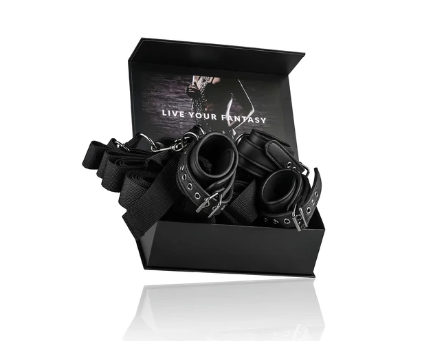 Easytoys - ágyhoz kötöző szett (fekete)