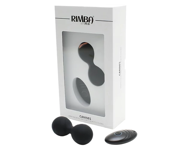 Rimba Cannes - akkus, rádiós vibrációs tojás (fekete)