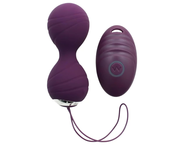 Rimba Cannes - akkus, rádiós vibrációs tojás (lila)