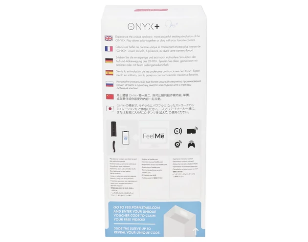 Kiiroo Onyx+ Asa Akira Experience - interaktív maszturbátor (fekete)