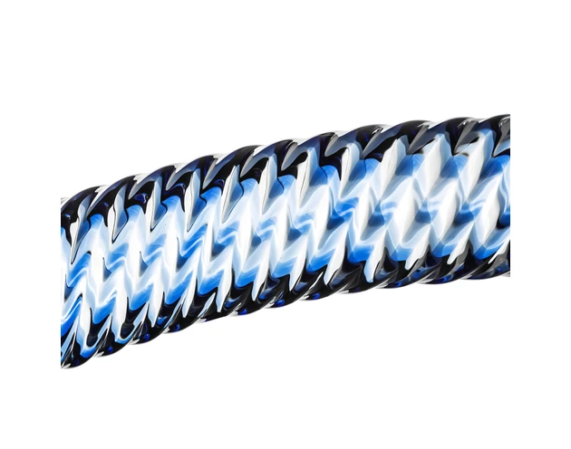 Gildo Glass No. 5 - spirál üveg dildó (átlátszó-kék)