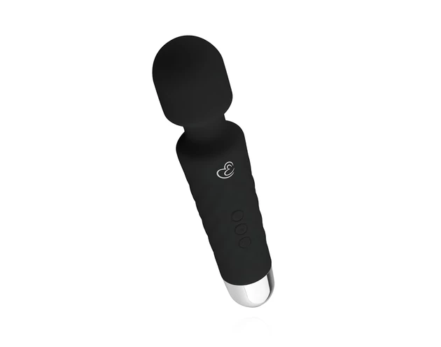 EasyToys Mini Wand - akkus masszírozó vibrátor (fekete)