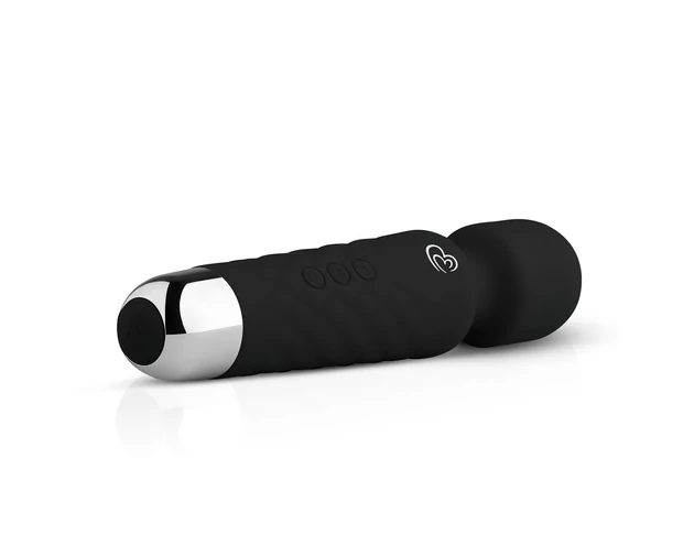 EasyToys Mini Wand - akkus masszírozó vibrátor (fekete)