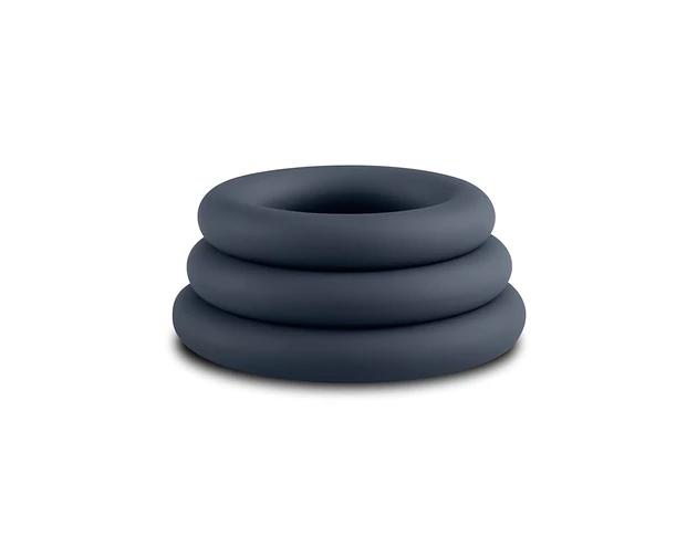 Boners - péniszgyűrű szett - 3db (szürke)